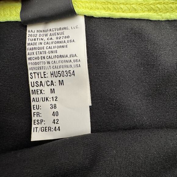 Hurley Swim Bikini Bottom M Swim Rave Neon Spring Break Festival Cheeky Y2K Surf - Picture 7 of 10